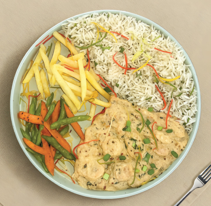 GermanyPrawns with Cilantro rice